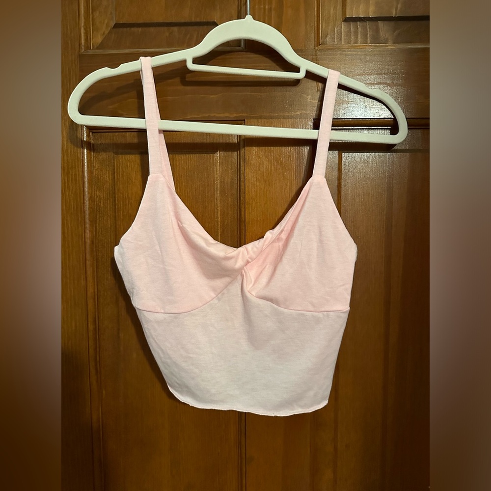 shein pink crop top